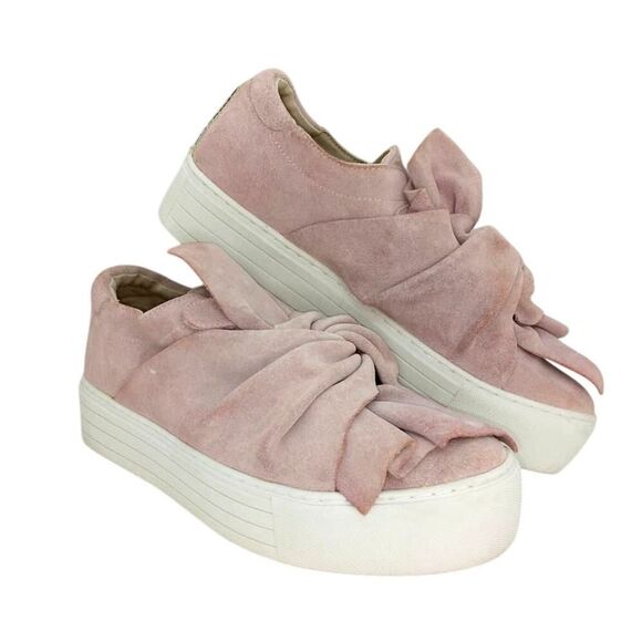 Kenneth Cole Reaction Women's Designer Pink Leather Platform Sneakers - sz. 9M - Picture 1 of 6